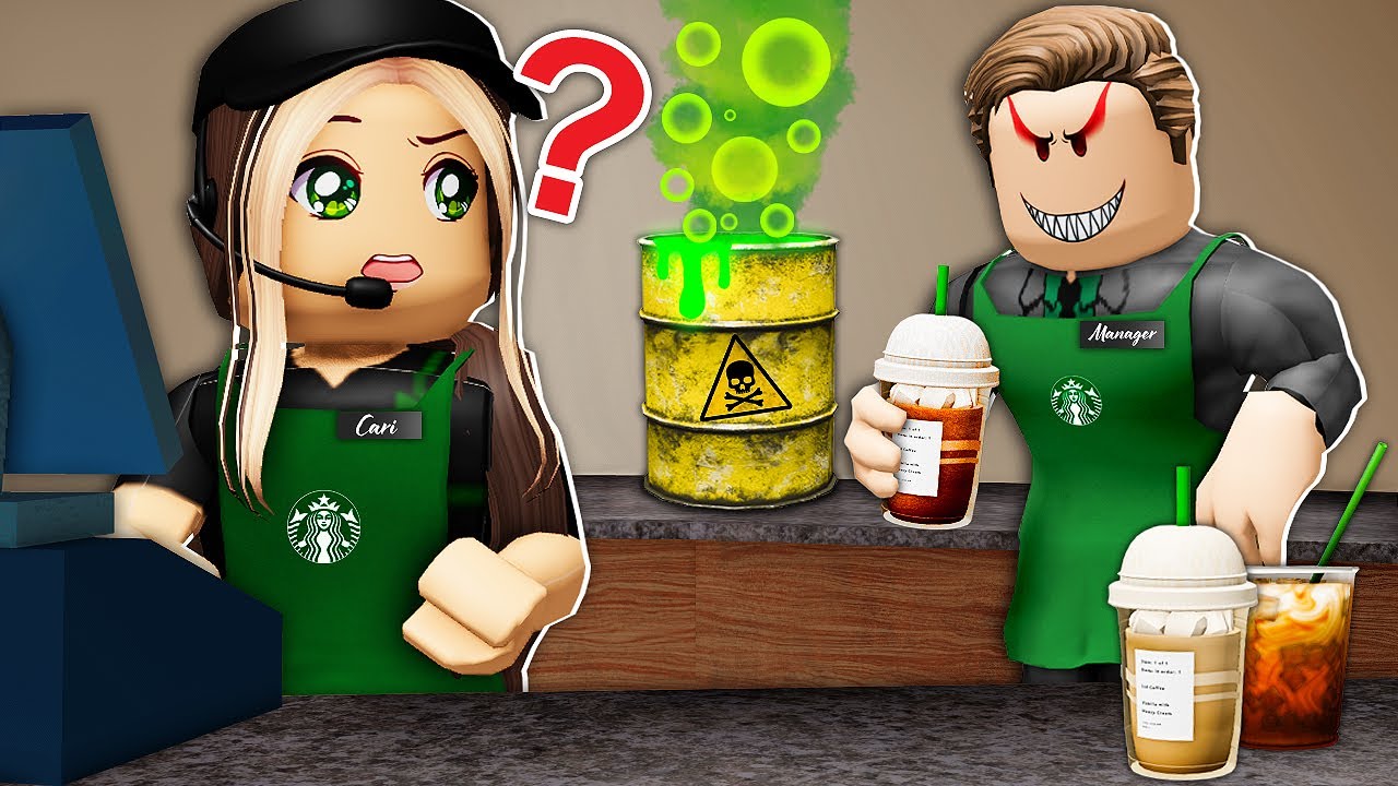 I Got A Job At STARBUCKS.. Manager Was POISONING Drinks! (Roblox)