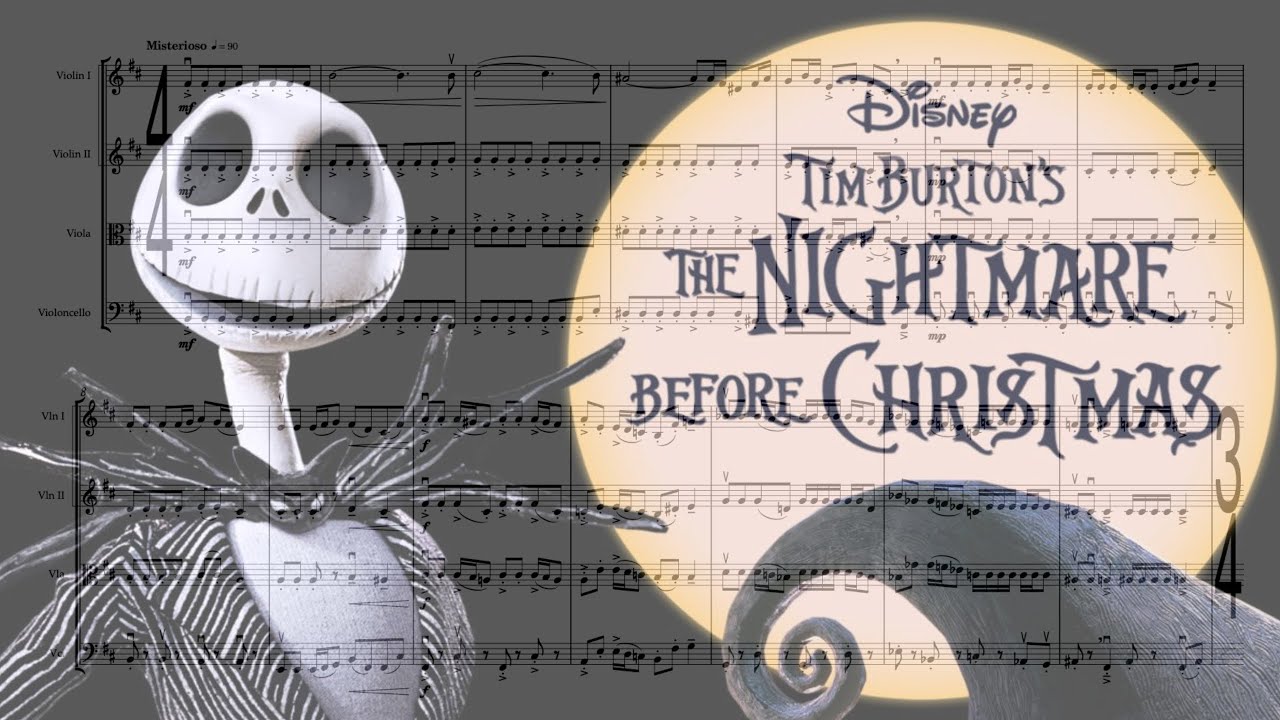 Nightmare Before Christmas - Suite for String Quartet (Full Score)