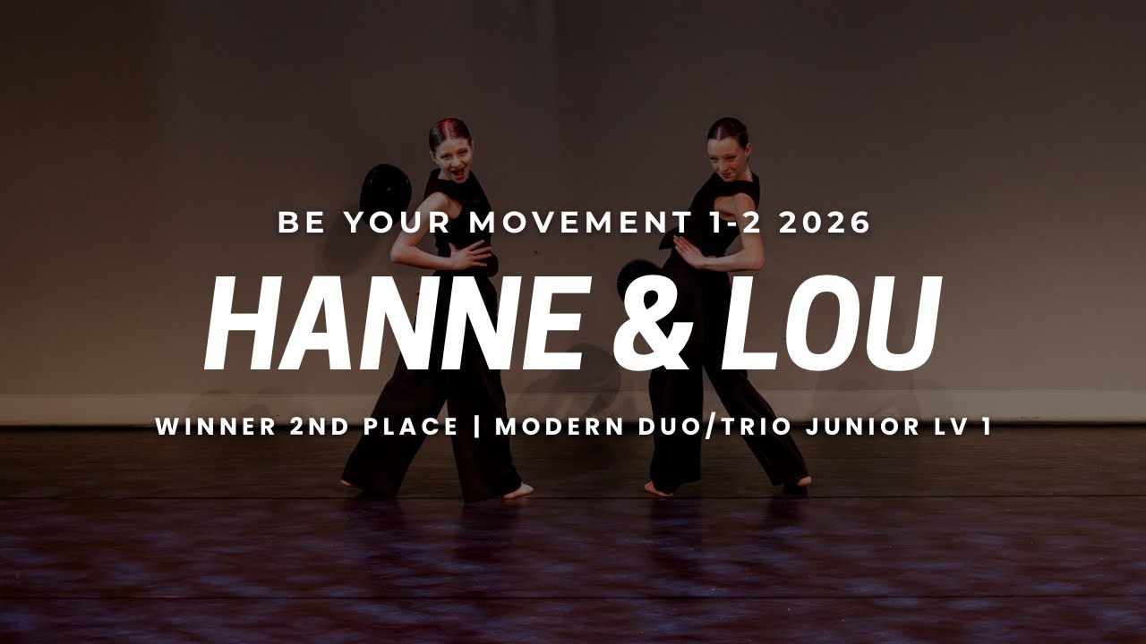 Hanne & Lou | 2nd place | Modern Duo/Trio Junior LV 1 | BYM 1-2-2026 Oosterhout