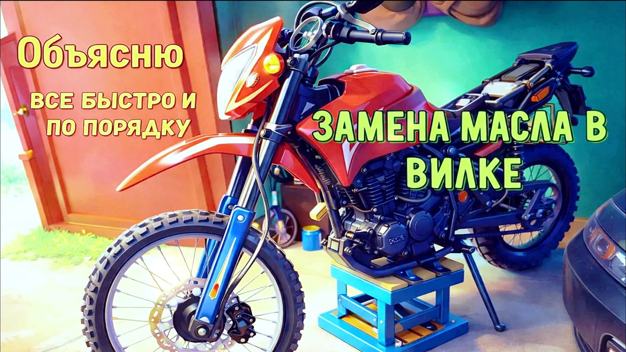 Замена масла в вилке мотоцикла