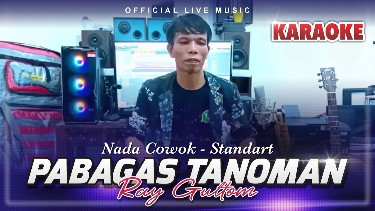 KARAOKE PABAGAS TANOMAN - NADA STANDART COWOK