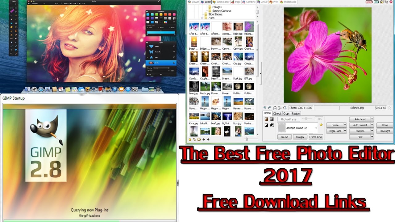 The Best Free Photo Editor 2017 + Free Download Links