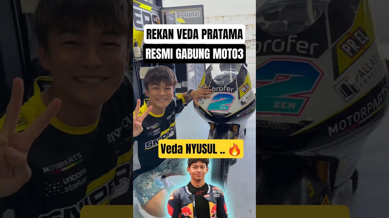 Rekan Veda RESMI ke Moto3 #motogp #vedaegapratama #redbullrookiescup