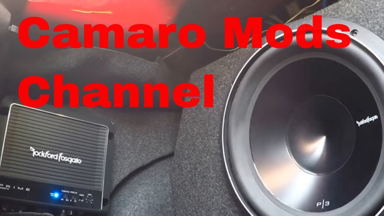 Rockford Fosgate Subwoofer P3 🔊🔊 12 Chevy Camaro RS