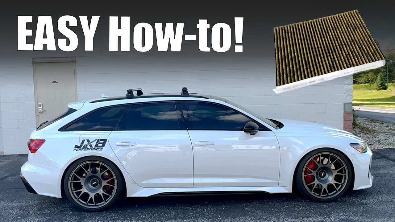 2021 Audi Cabin Air Filter Change - Audi RS6 // How to change Audi A6 Cabin Filter