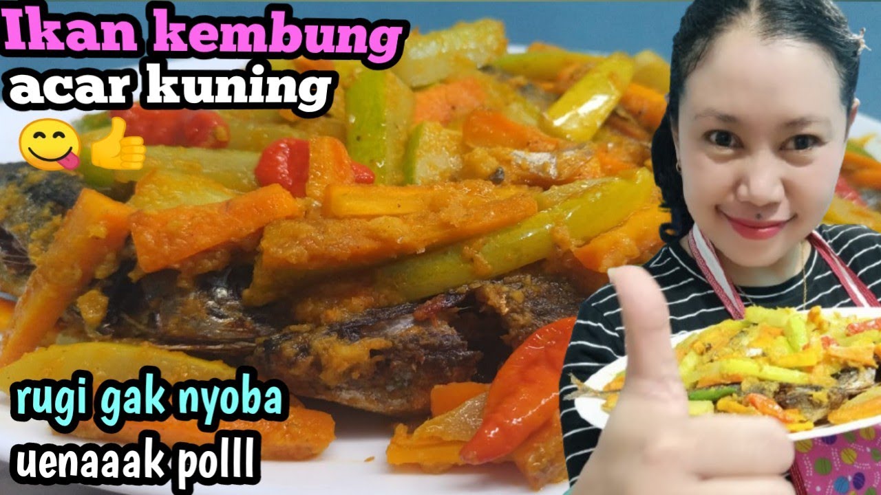 Resep ikan kembung bumbu acar kuning mudah dan enak 