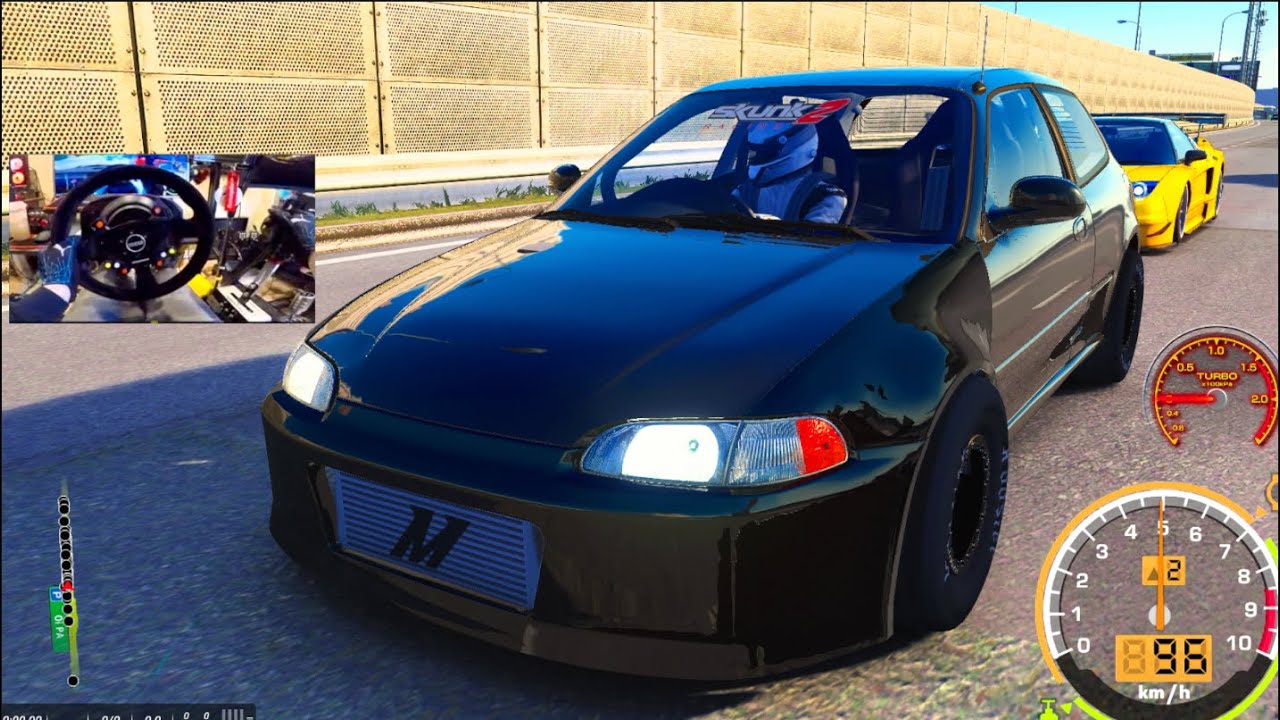 Spooling TURBO Through Every No Hesi JUNE Traffic SERVER!! 1300hp Honda Civic!!