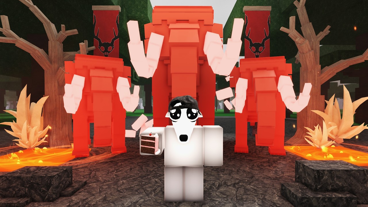 I TAMED A LAVA MAMMOTH in 99 NIGHTS IN THE FOREST ROBLOX