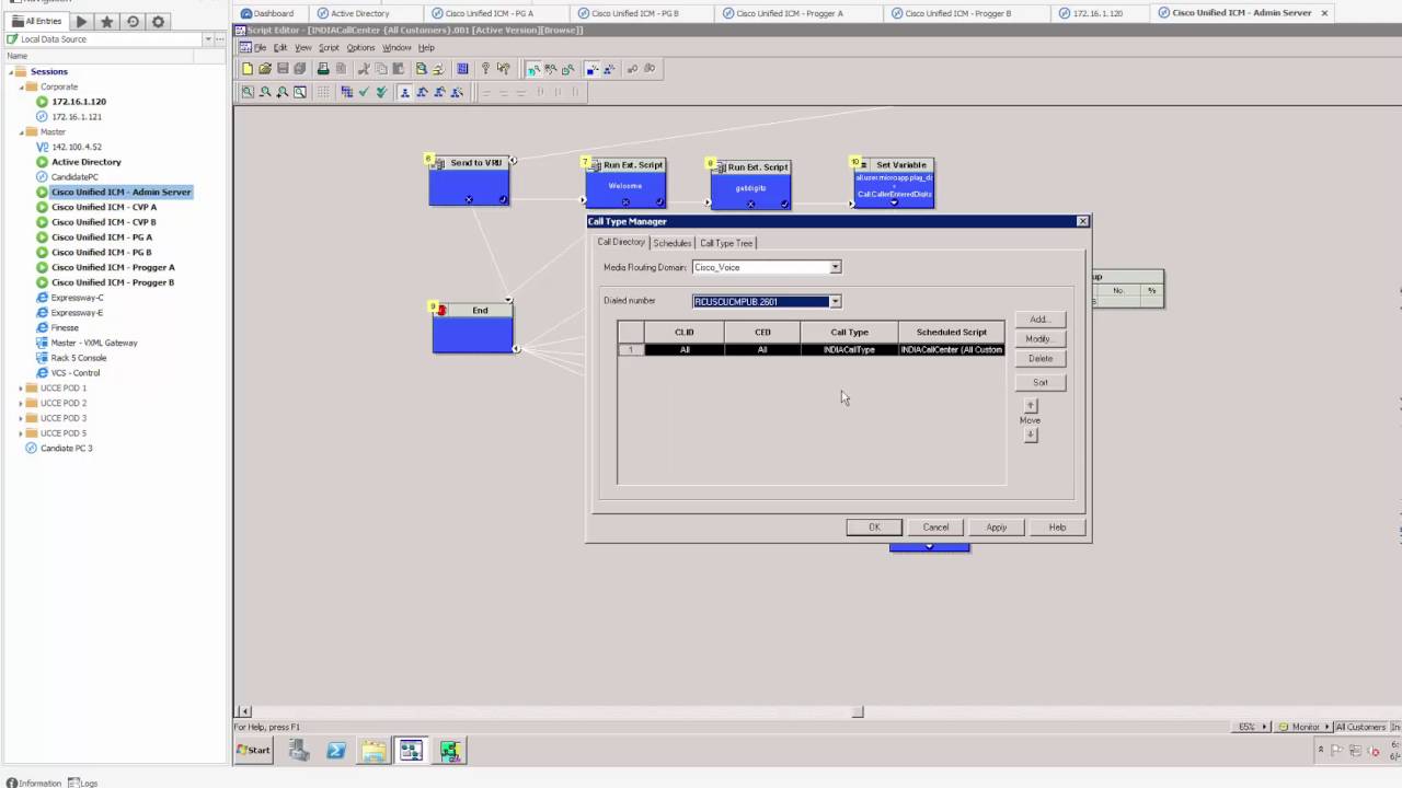 UCCE Scripting Lab 3   Develop a Script to Re qualify a call using CallType