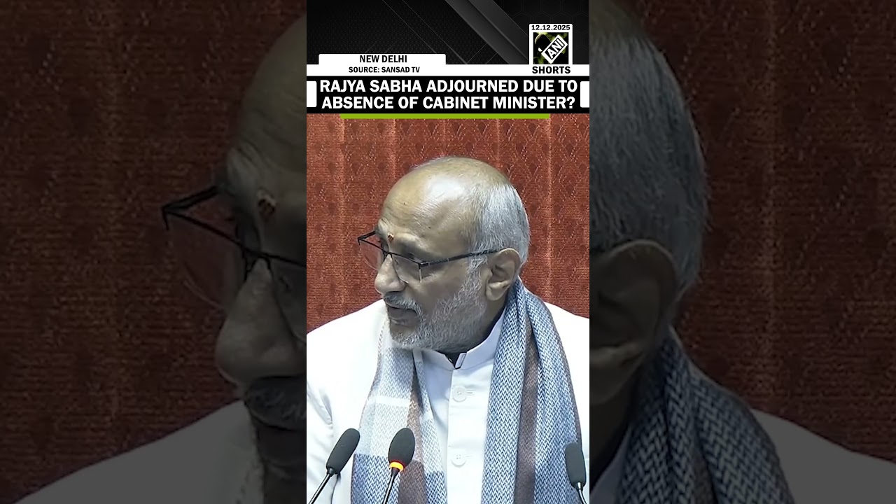 Front Row Empty! Rajya Sabha adjourned due to absence of Cabinet Minister?