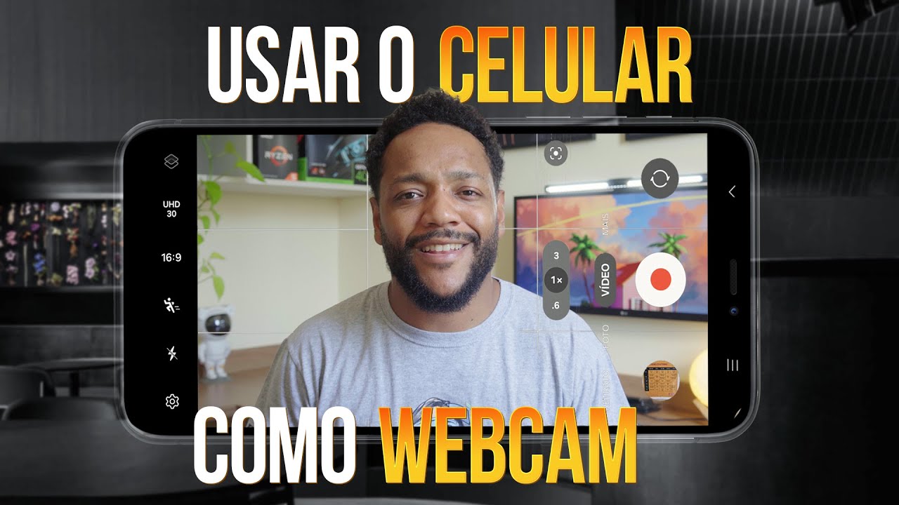 Como usar o CELULAR como WEBCAM no PC! (Android/iOS)