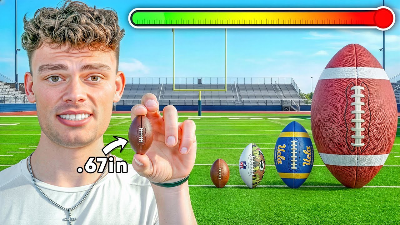 EVERY PUNT, PASS, KICK, THE BALL GETS BIGGER