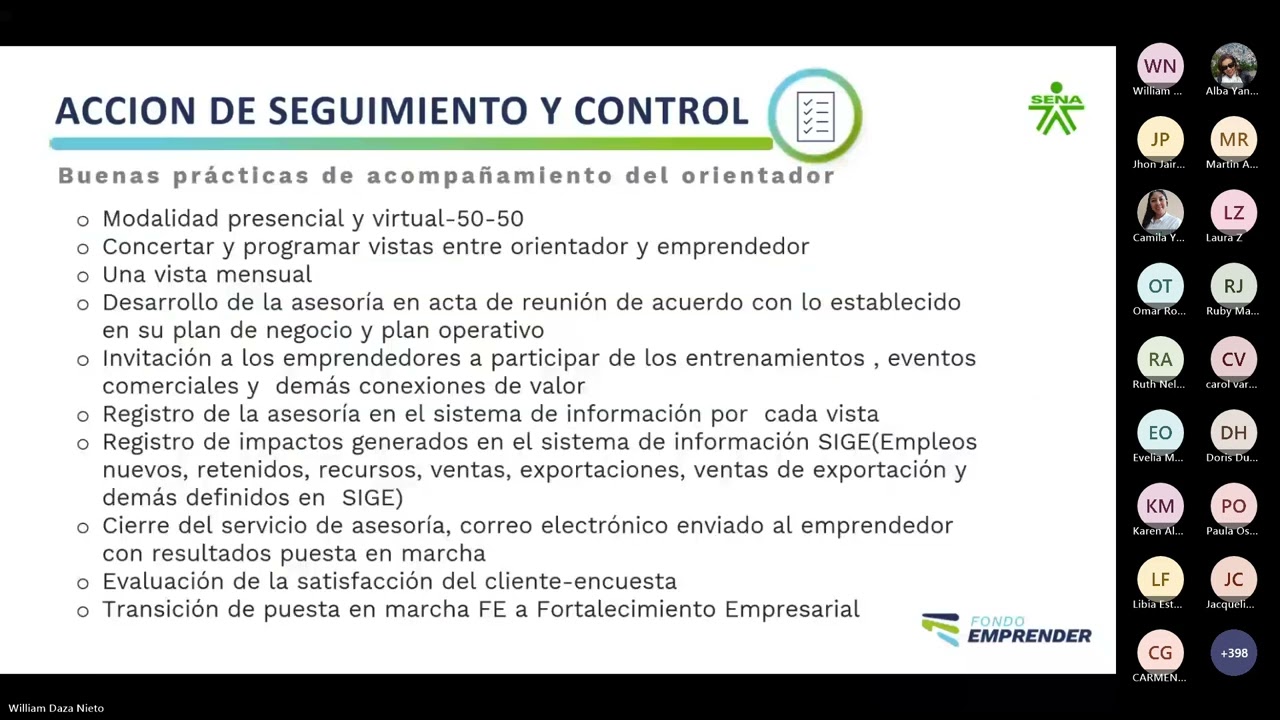 JORNADA DE TRANSFERENCIA Día 3 Parte 1 EMPRENDIMIENTO 20260218 080931 Grabación de la reunión 1