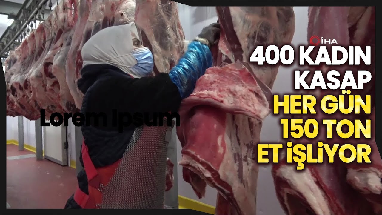 Bıçakları Ustaca Kullanan Kadın Kasaplar Erkeklere Taş Çıkartıyor