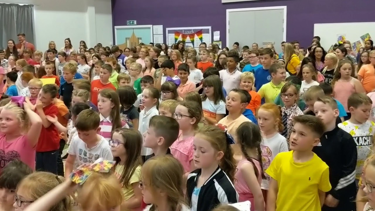 Downfield Primary School sing 