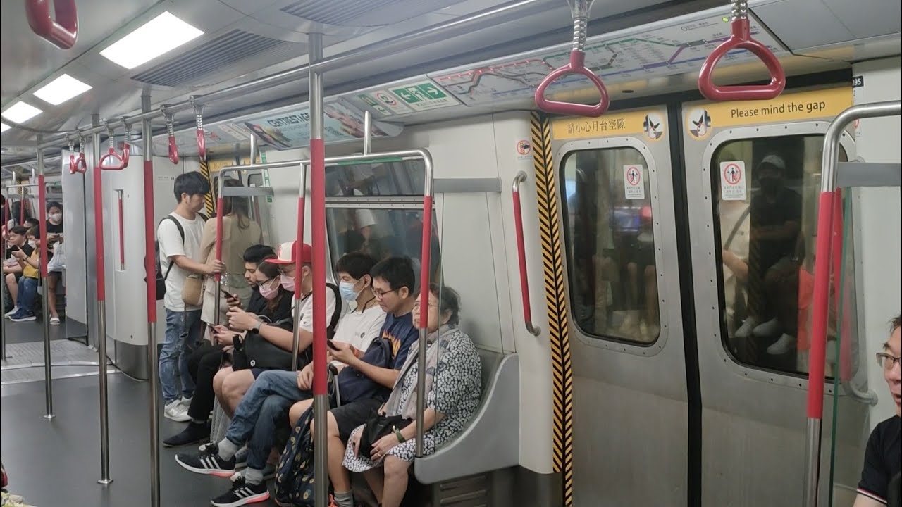 [香港 Hong Kong] MTR M-Train A195/A222 ride from 中環 Central → 佐敦 Jordan