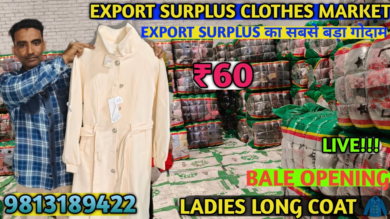 Vaseem☎️ 9813189422 Export Surplus Branded winter stock available Winter Long Coat  Panipat Surplus