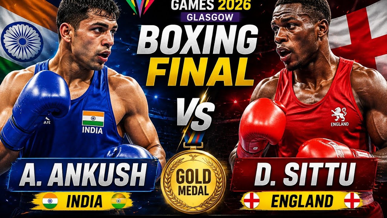 Commonwealth Games 2026 Boxing Final 🥇 | A. Ankush vs D. Sittu Full Match | Gold Medal Fight | 