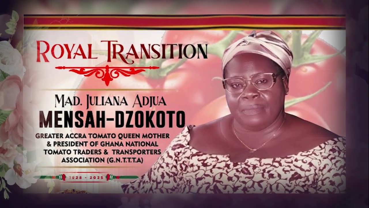 Fúneral for the late Madam Juliana Adjua Mensah-Dzokoto in Nungua.