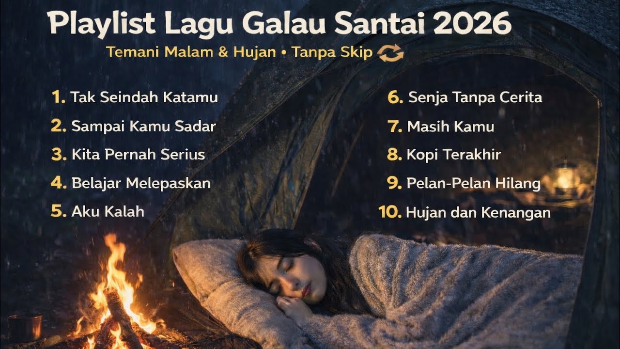 Playlist Lagu Galau Santai 2026 | Temani Malam & Hujan Tanpa Skip 🎧