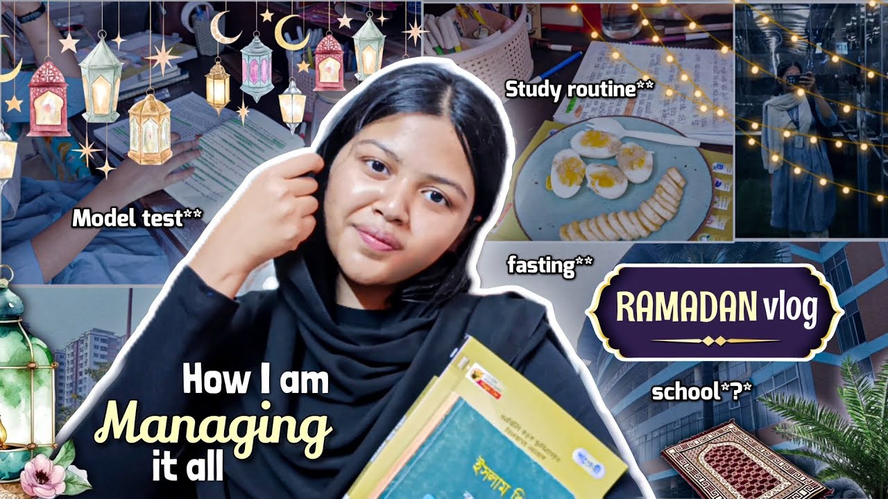 24 Hours of Ramadan 🌙 | Fasting, Studying & Preparing for My Model Test |