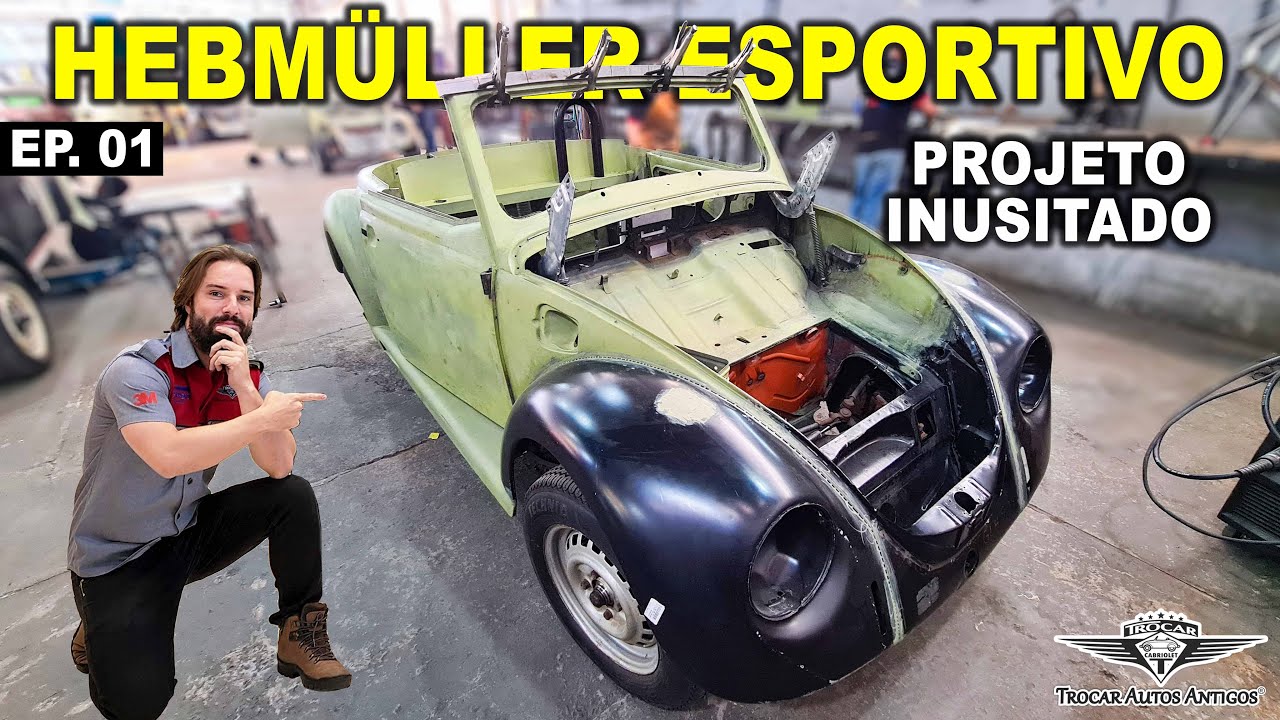 CRIAÇÃO de um FUSCA HEBMÜLLER SUPER ESPORTIVO - Etapa de Funilaria completa e transformação! EP 01