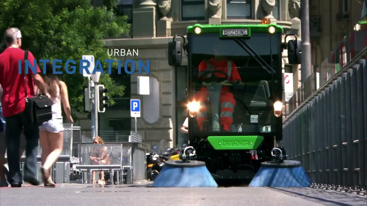 Компактная подметально-уборочная машина Boschung S2 Urban Sweeper для уборки улиц, дизельная