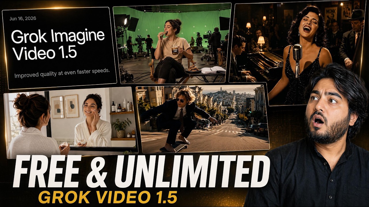 Grok Imagine Video 1.5 Is Here! Use It FREE & UNLIMITED Right Now! 🔥