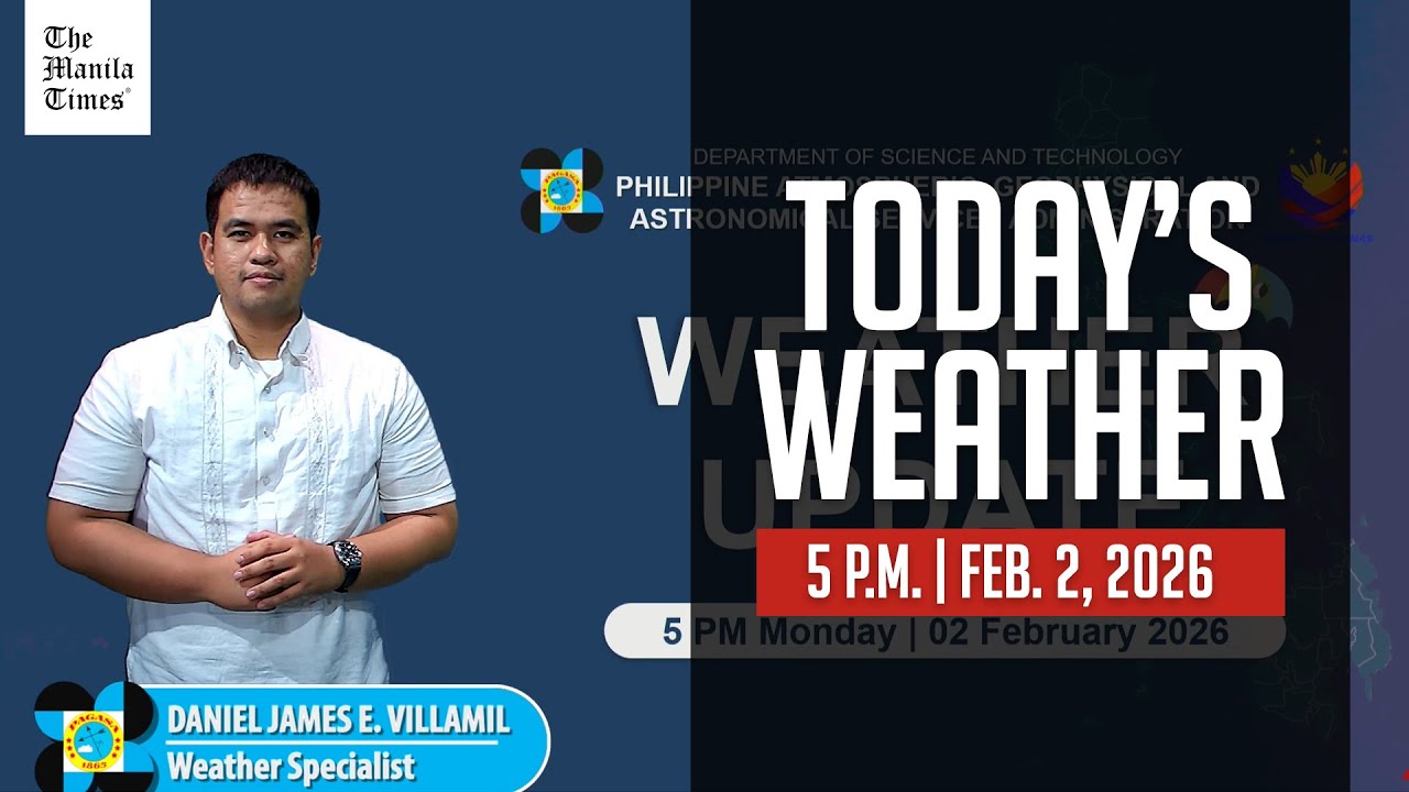 Today's Weather, 5 P.M. | Feb. 2, 2026