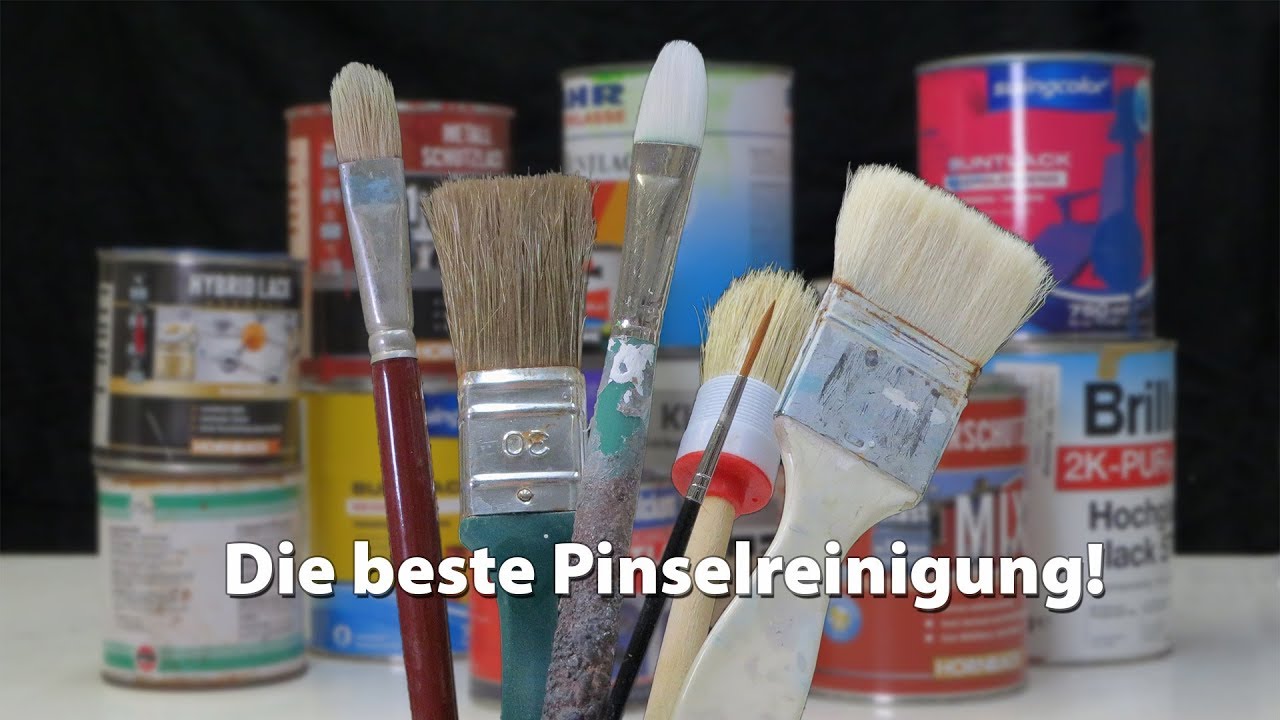 Malerpinsel und Künstlerpinsel reinigen, jetzt aber richtig!