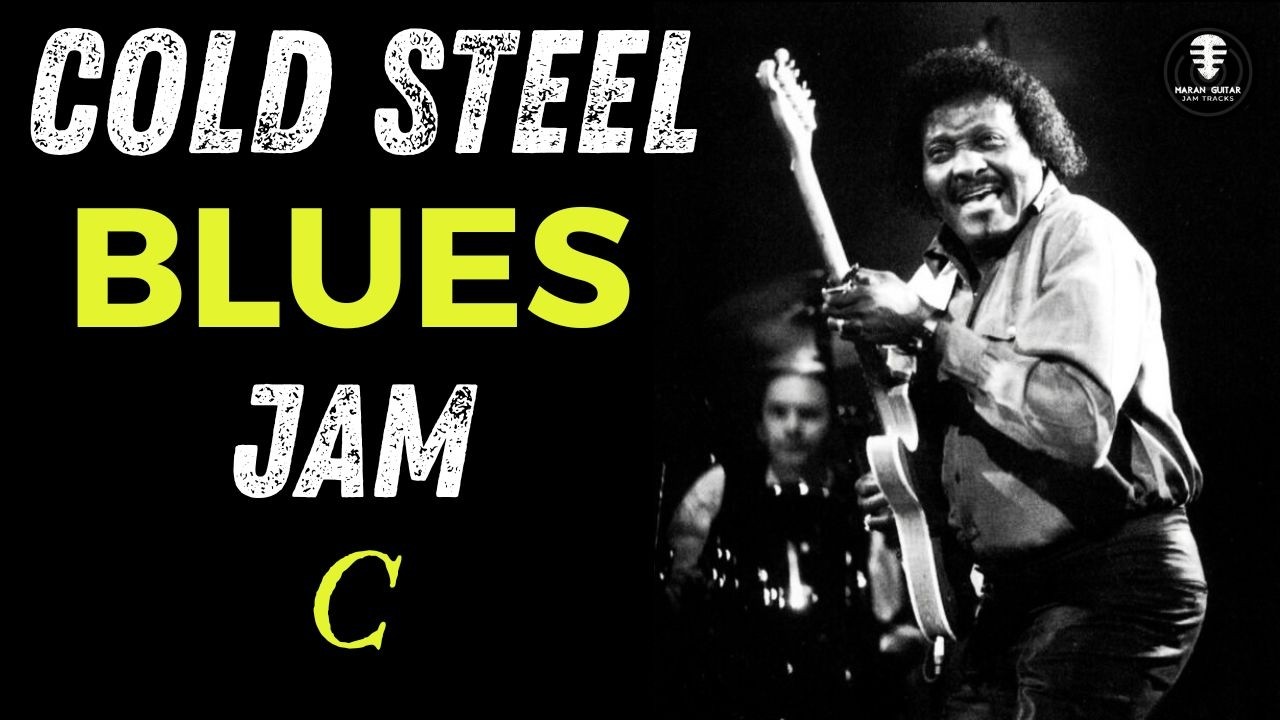 COLD STEEL Funk blues backing track - STRAIGHT GROOVE w horns - Jam in C
