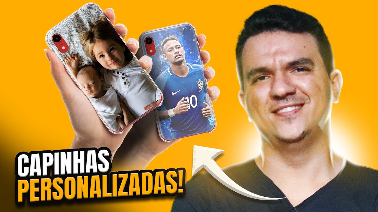 Vejo como é feito a PERSONALIZAÇÃO de CAPINHAS de Celular usando adesivo!