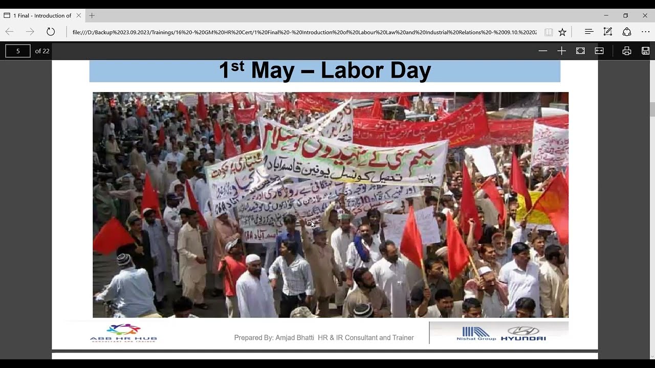 Industrial Relations and Labour Laws | CHRP | HR Legends | Amjad Bhatti