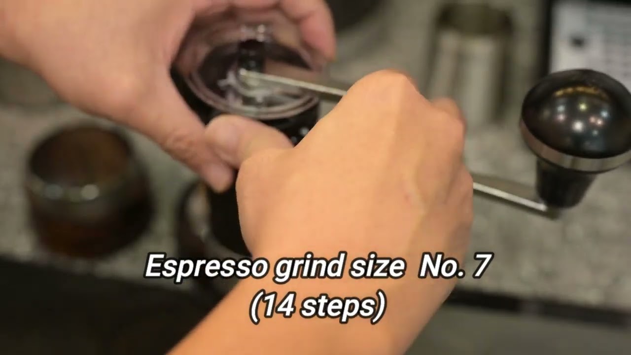 Flair Royal grinder back to back shot for the best grind size or amount of coffee