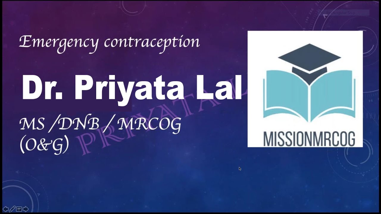 Emergency Contraception class on 24 5 2020