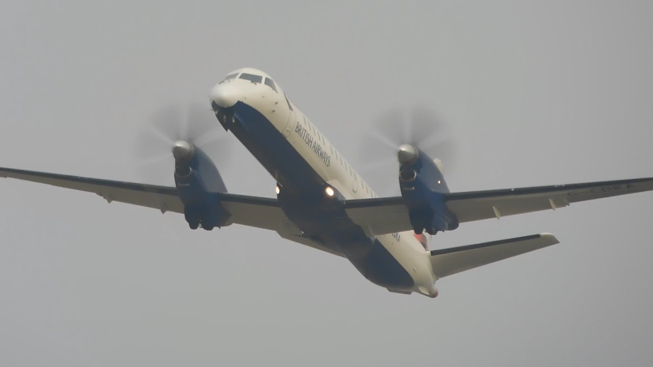 New Years Eve Spotting At London Southend Airport 31/12/2016 LCY Diverts *SAAB 2000, Dash 8, RJ-85*