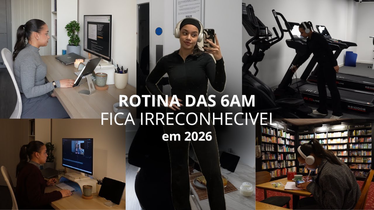 ROTINA das 6AM | dia PRODUTIVO na minha vida, reset do corpo, mente e espírito para 2026 de sucesso