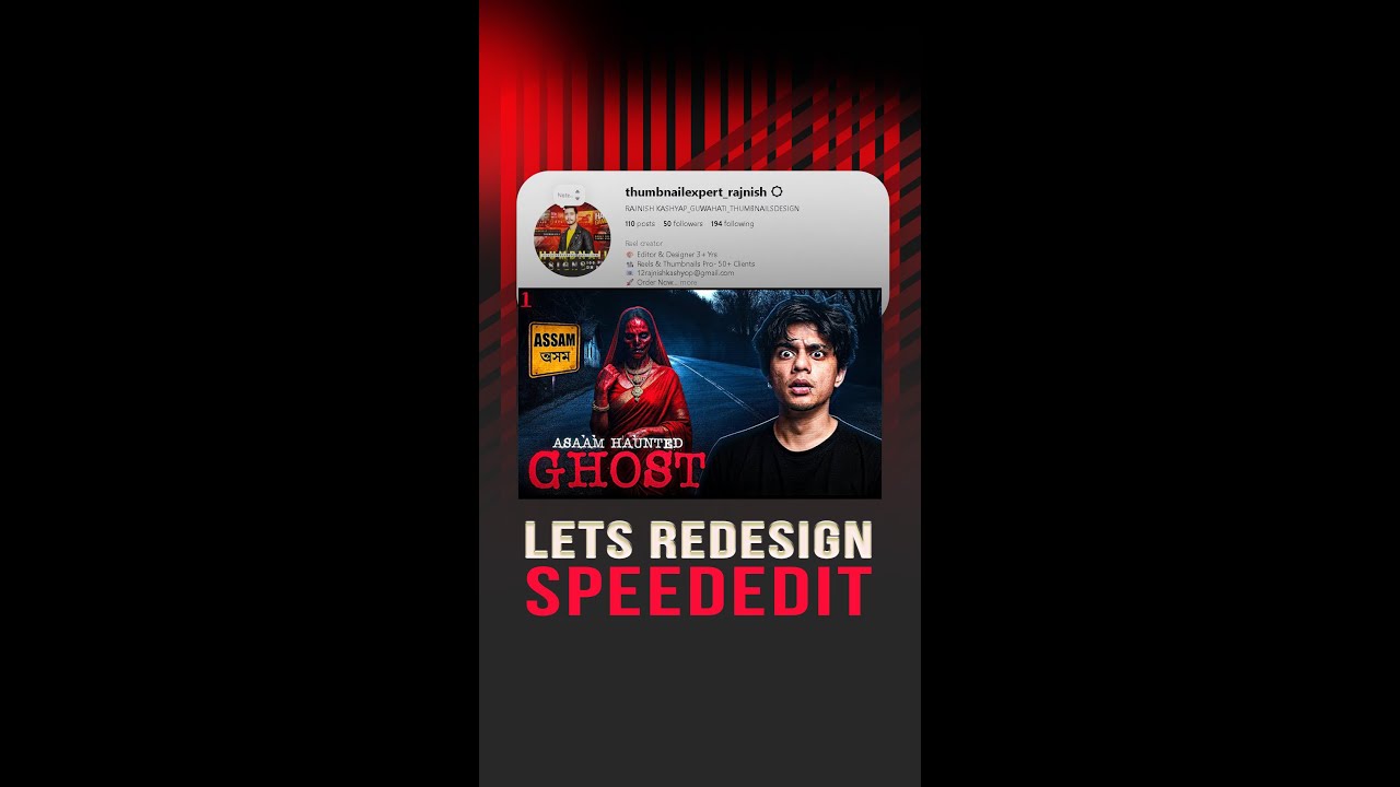 LETS REDESIGN THIS YOUTUBE THUMBNAIL | ENJOY THE SPEED EDIT | GRAPHICSNASHA | 