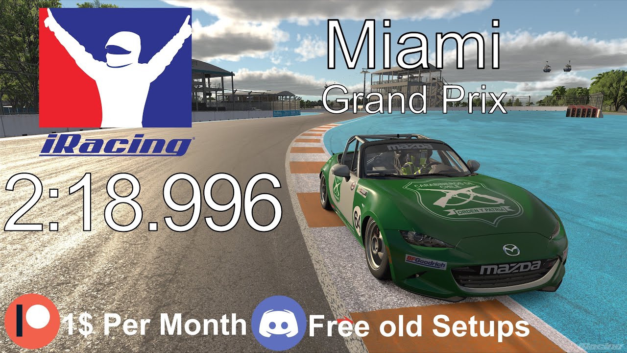 iRacing Hotlap | Mazda MX5 | Miami Grand Prix | [RM1] | iRacing Setup