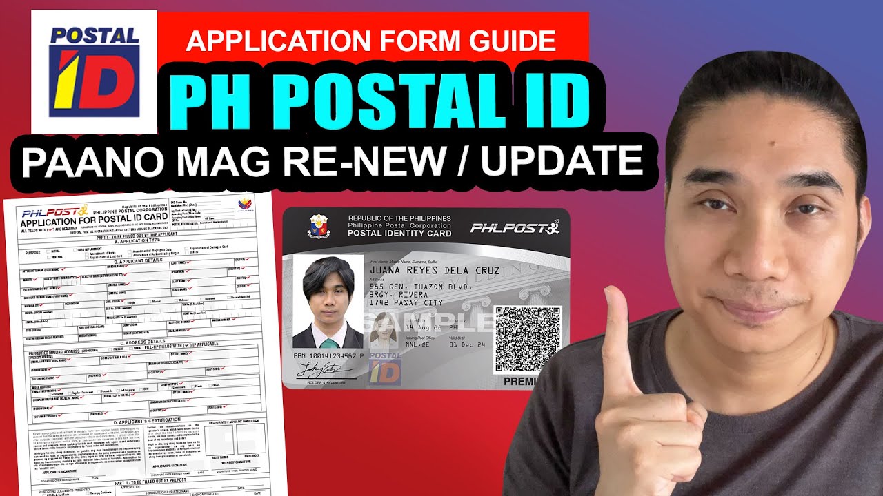 PAANO MAG RENEW OR MAG UPDATE NG POSTAL ID | TUTORIAL PAANO SAGUTAN ANG POSTAL ID FORM