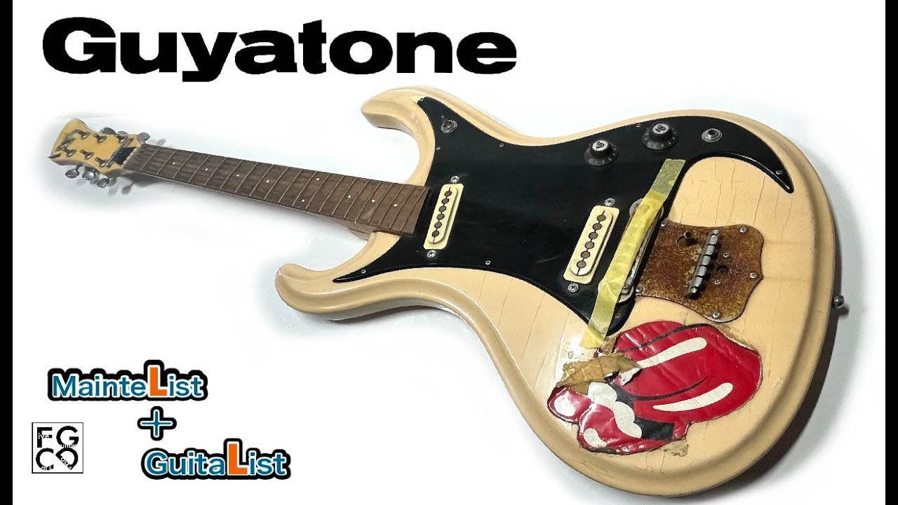 最悪ボディーの1960年代ビンテージギターを綺麗にしました／GUYATONE LG 150T