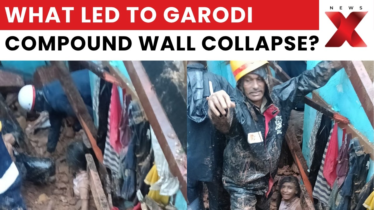 Garodi Compound Wall Collapse: 3 Dead, Houses Destroyed, Rescue Underway in Kankanady | NewsX