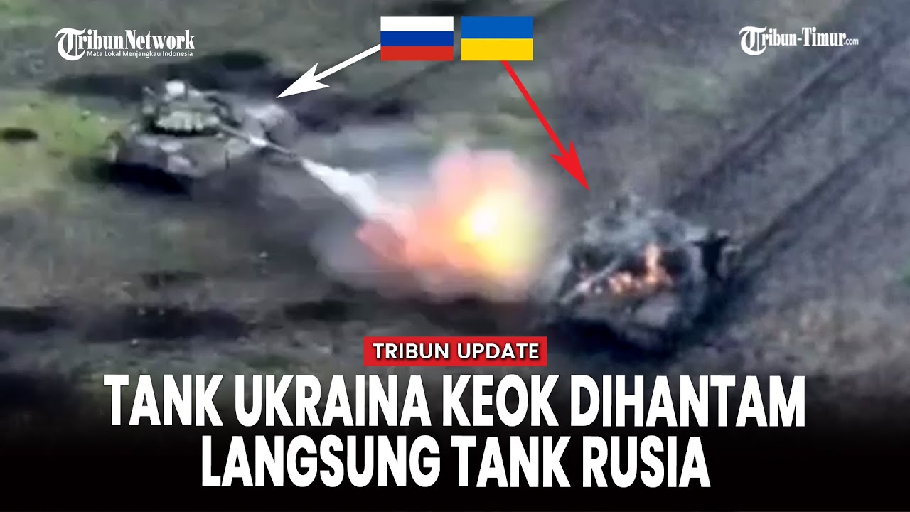 Detik-detik Duel Sengit Tank Rusia vs Ukraina di Garis Depan
