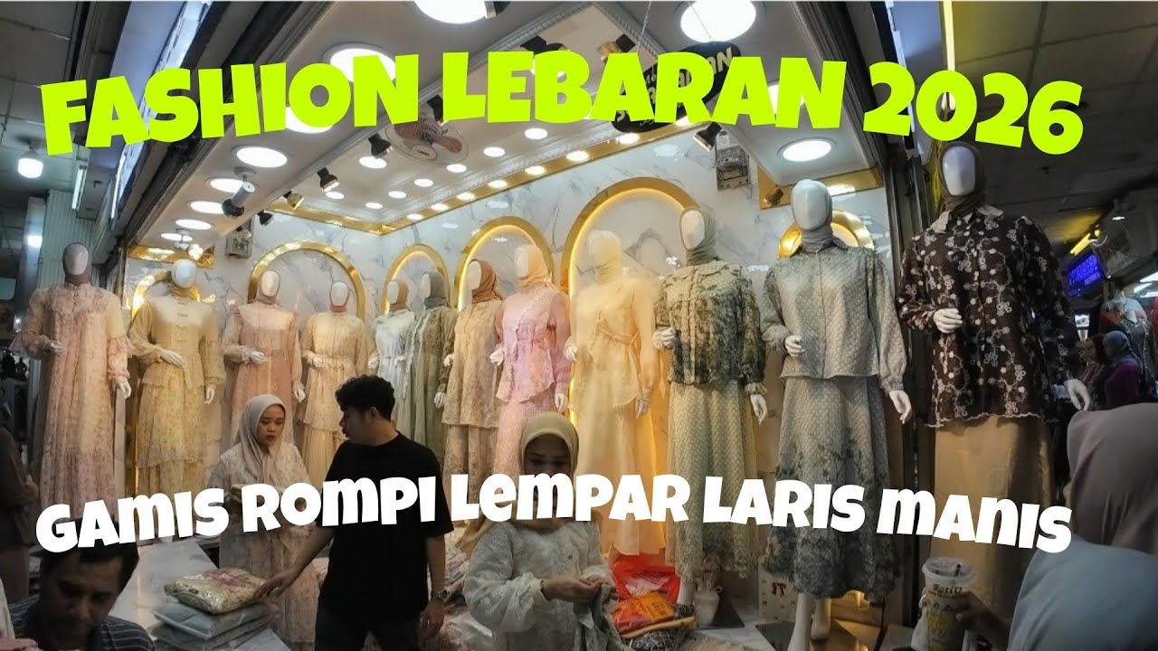 TREND FASHION LEBARAN 2026||GAMIS ROMPI LEMPAR LARIS MANIS