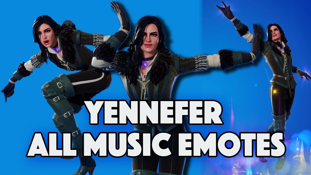 Yennefer Dances All Music Emotes - WITCHER - FORTNITE