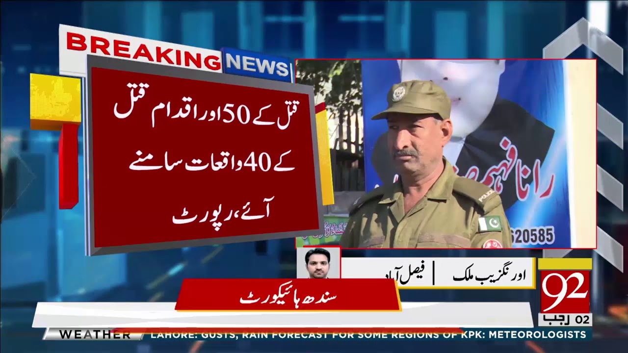 Faisalabad police failed to stop crime, report- 20 March 2018 - 92NewsHDPlus