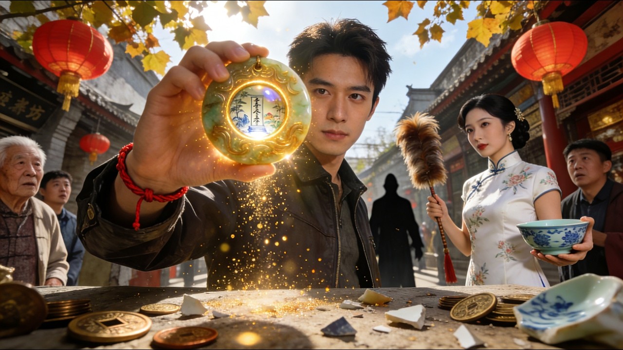 祖傳古玉開啟天眼，他聯手旗袍美人暴打偽君子硬剛東瀛團，讓流失海外國寶全部回家！#爽劇 #短劇 #穿越