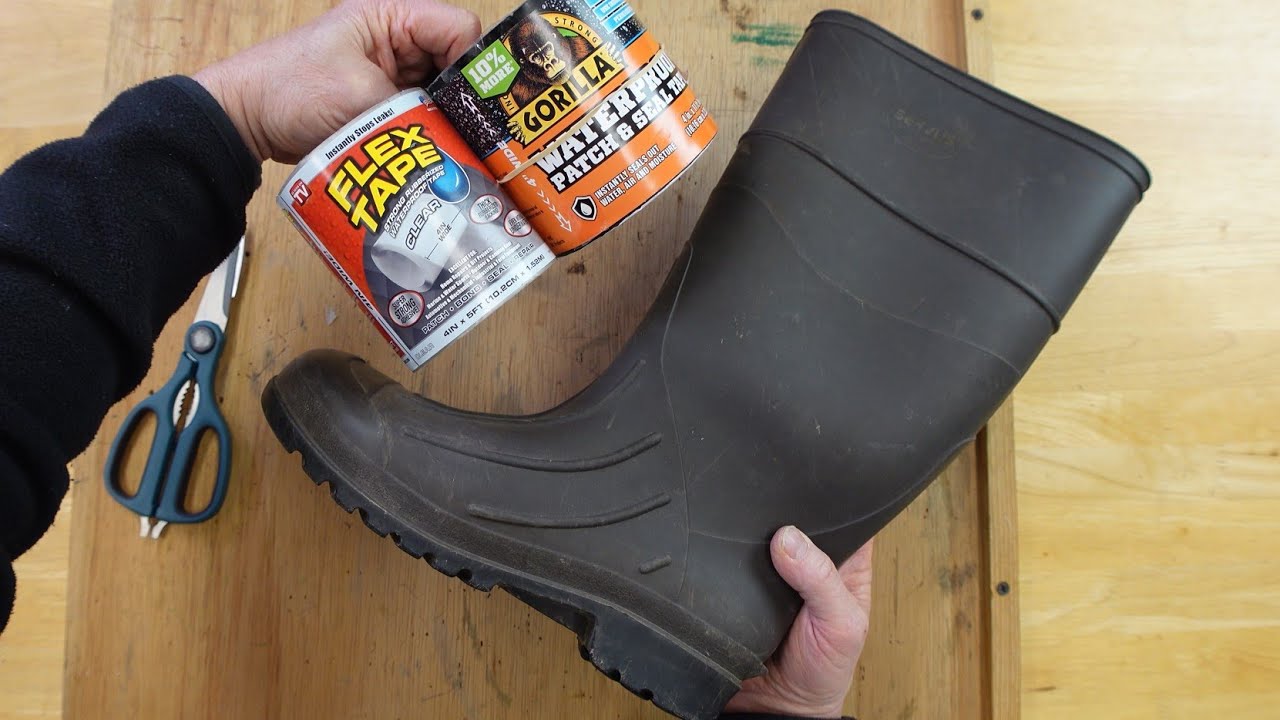 Fix a Boot Using Flex Tape and Gorilla Patch, Will it Work?
