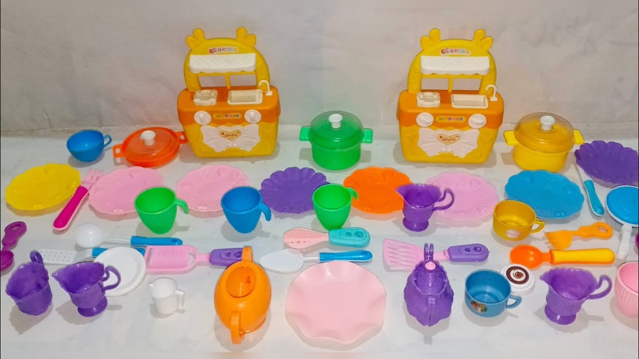 4 Minutes Satisfying with Unboxing Barbie Princess Fancy Wardrobe & Kitchen Toy Set Review | ASMR