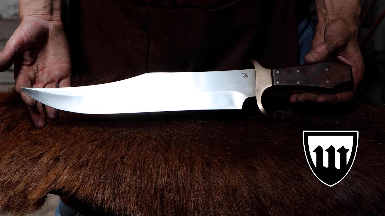 Machining a coffin handle Bowie knife, part 1, making the knife.